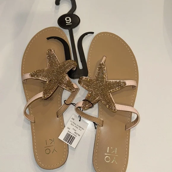 Women's Starfish Sandals - Gold and Tan - Picture 5 of 6